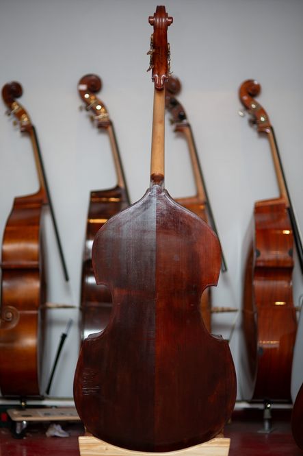 Hovedbilde Rumensk kontrabass (3/4) - semi-gloss mørkebrun
