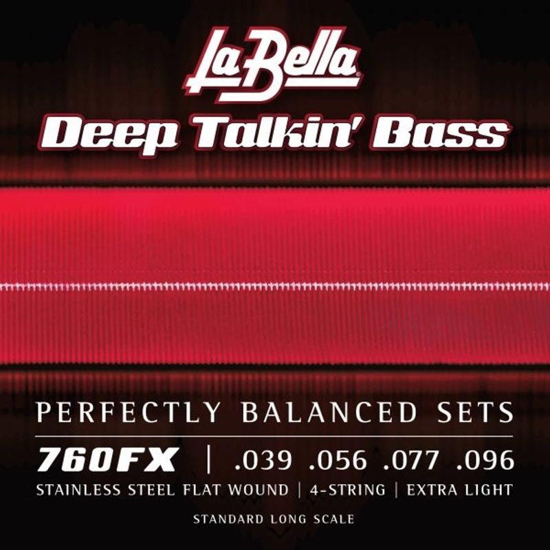 La Bella 760FX Deep Talkin' Bass Flats  Extra Light 39-96