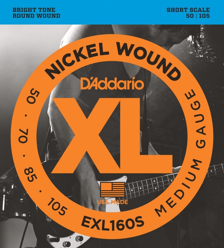 D'Addario EXL160S 050 - 105 (Short Scale)