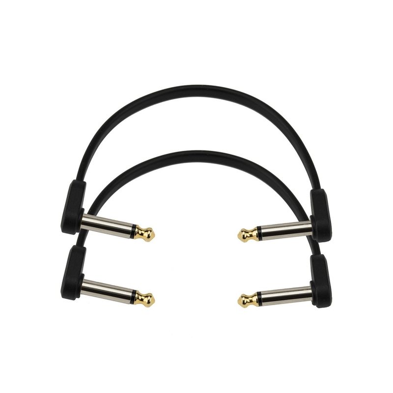 D'Addario Custom Series Flat Patch Cable (10 cm) 2-pack