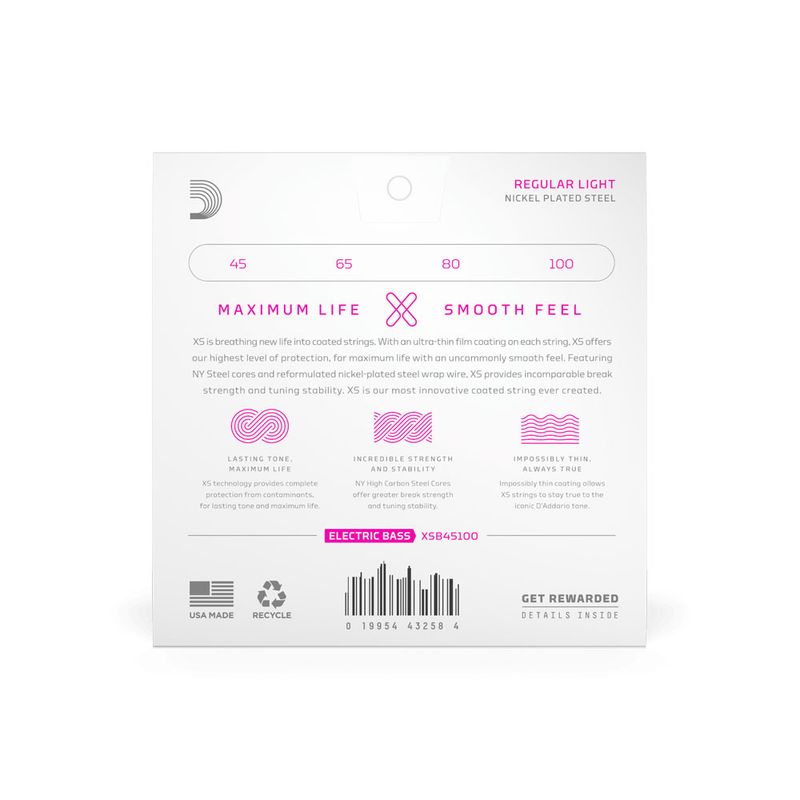 D'Addario XSB Regular Light 045 - 100