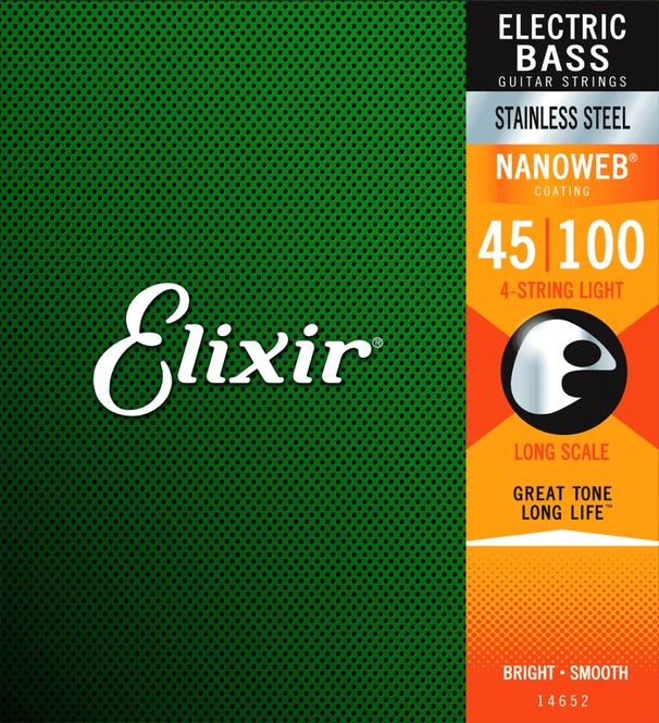 Hovedbilde Elixir 14652 Light - Nanoweb Electric Bass 45-100