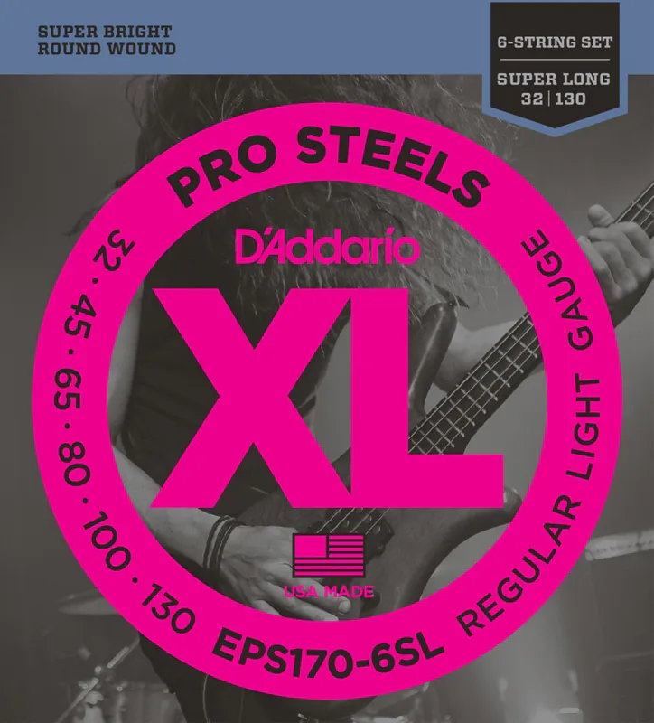 D'Addario EPS170-6SL ProSteels 032 - 130 (6-str.Super Long)