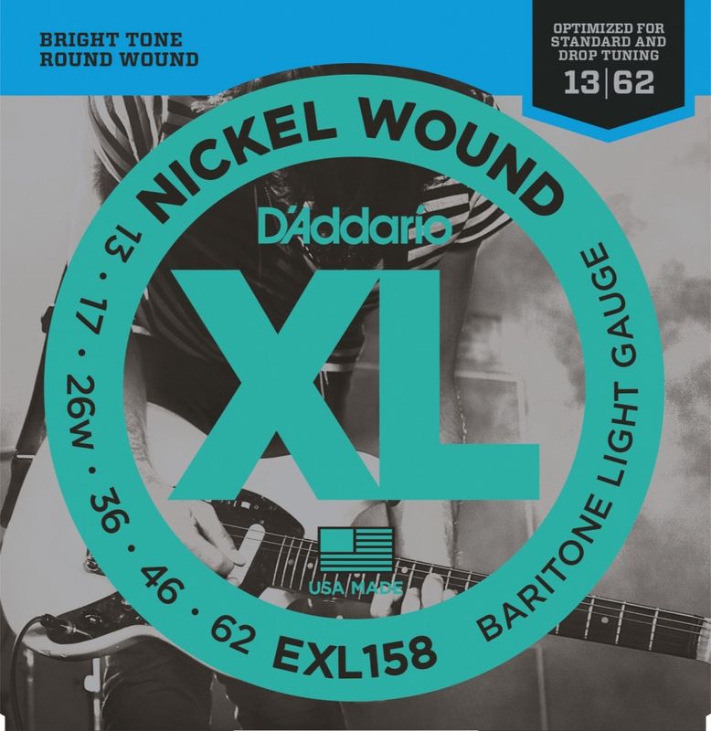 D'Addario EXL158 Nickel Wound (Baritone) Light
