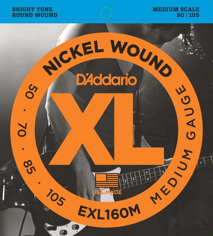 D'Addario EXL160M 50-105 (Medium Scale)